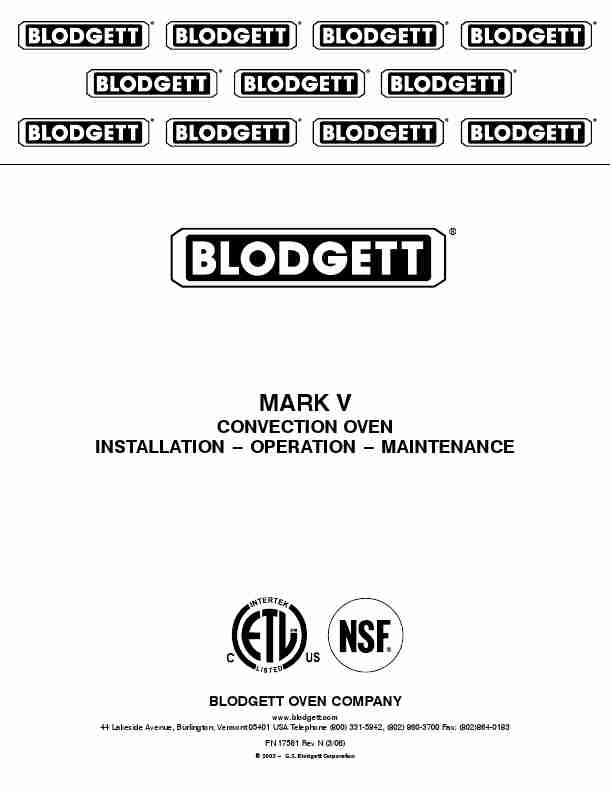 Blodgett Convection Oven MARK V-page_pdf